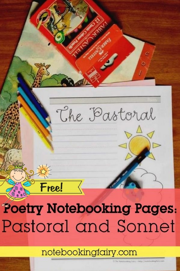 FREE Poetic Forms: Pastoral and Sonnet from The Notebooking Fairy!